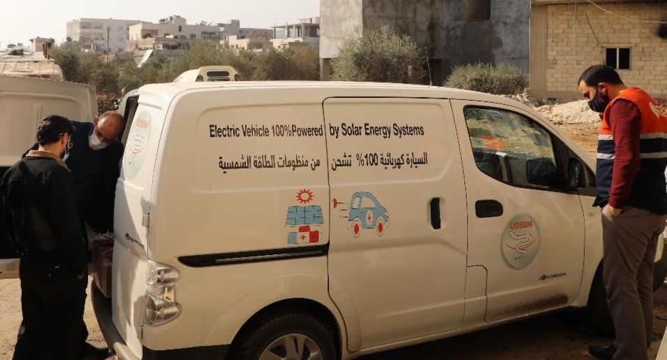 solar-powered EV that’s delivering hope to Syria